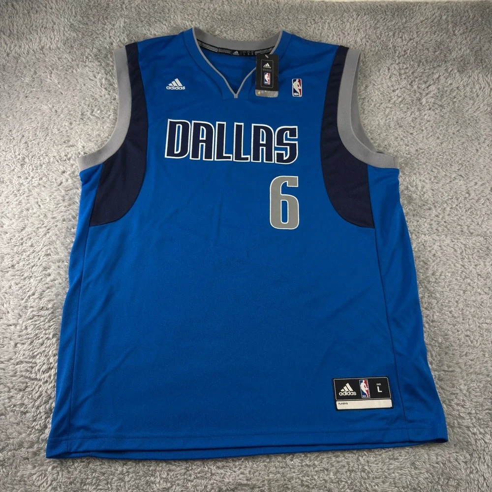 Adidas Dallas Mavericks Tyson Chandler 6 NBA Jersey Blue Mens Large NWT